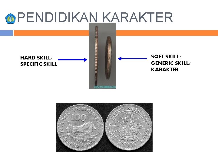 PENDIDIKAN KARAKTER HARD SKILL/ SPECIFIC SKILL SOFT SKILL/ GENERIC SKILL/ KARAKTER 