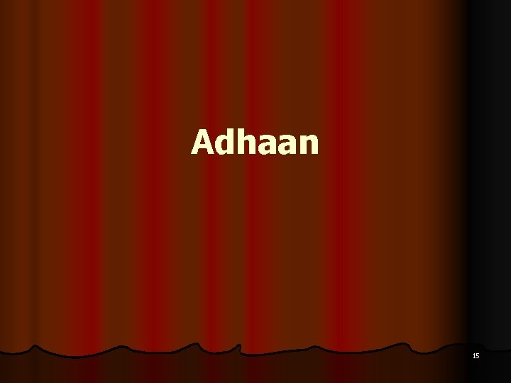 Adhaan 15 