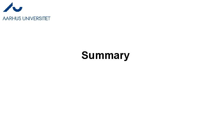 Summary Summary