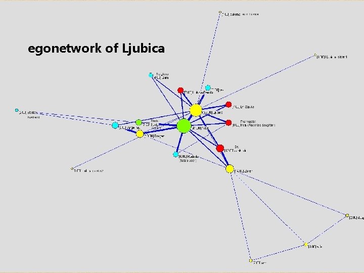 egonetwork of Ljubica 