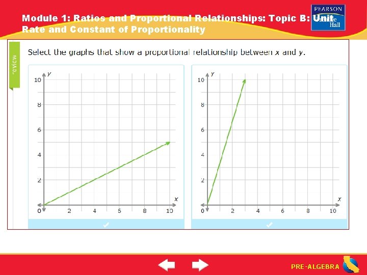Module 1: Ratios and Proportional Relationships: Topic B: Unit Rate and Constant of Proportionality