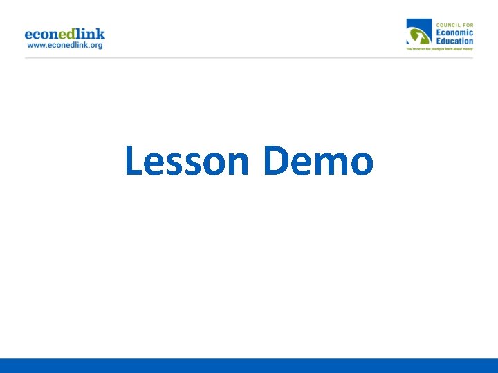 Lesson Demo 