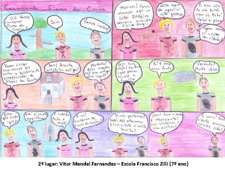 2º lugar: Vitor Mandel Fernandes – Escola Francisco Zilli (7º ano) 