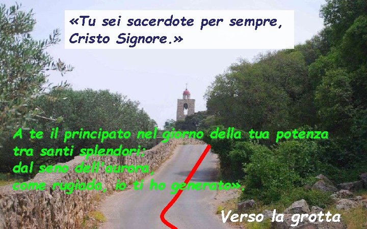  «Tu sei sacerdote per sempre, Cristo Signore. » A te il principato nel