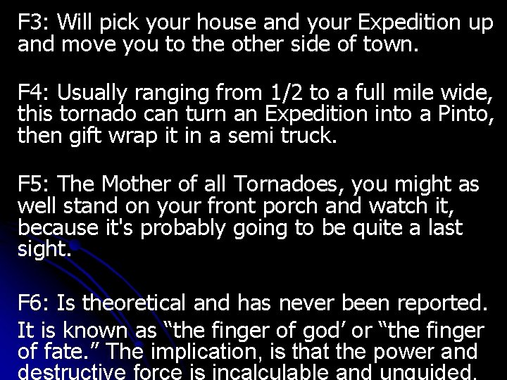 F 3: Will pick your house and your Expedition up and move you to