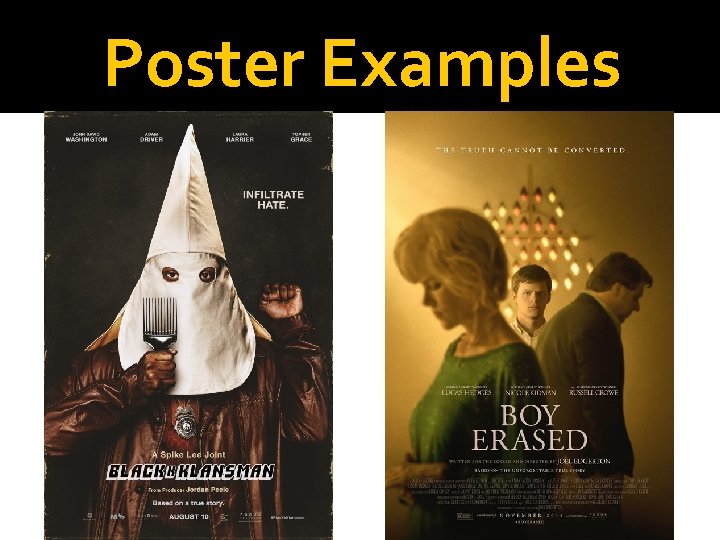 Poster Examples Poster Examples