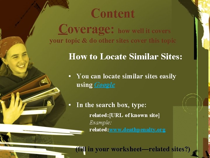 Content Coverage: how well it covers your topic & do other sites cover this