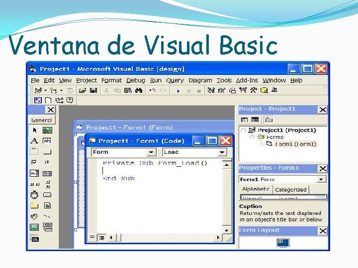 Ventana de Visual Basic 