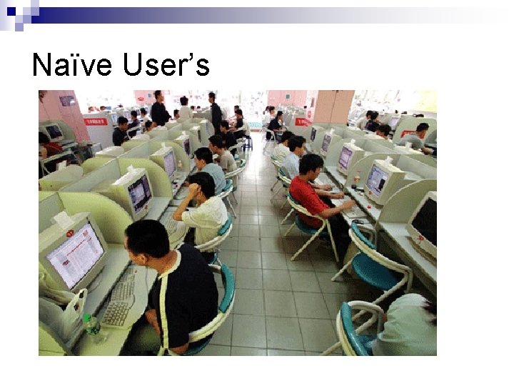 Naïve User’s Naïve User’s