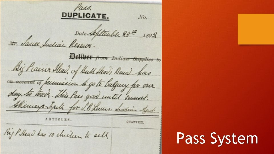 Pass System 