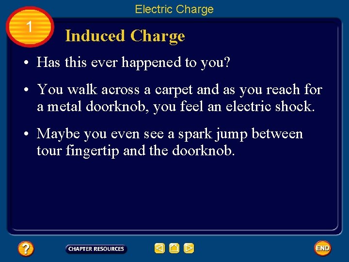 Electric Charge 1 Induced Charge • Has this ever happened to you? • You