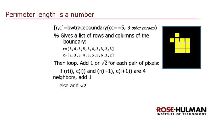 Perimeter length is a number 