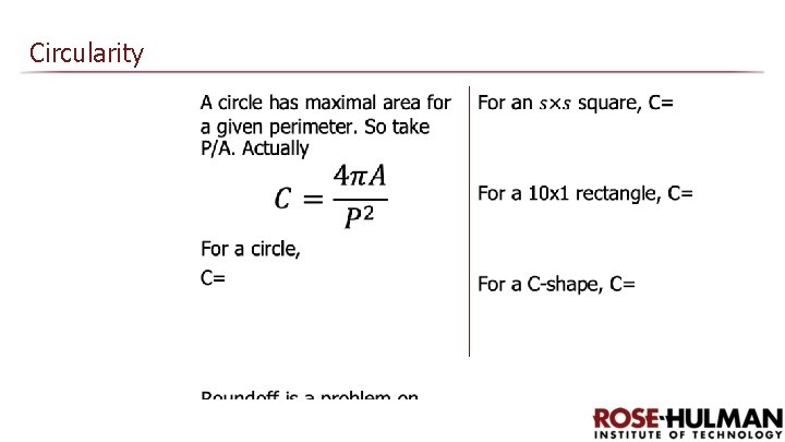 Circularity 