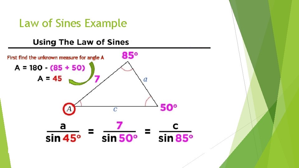 Law of Sines Example 
