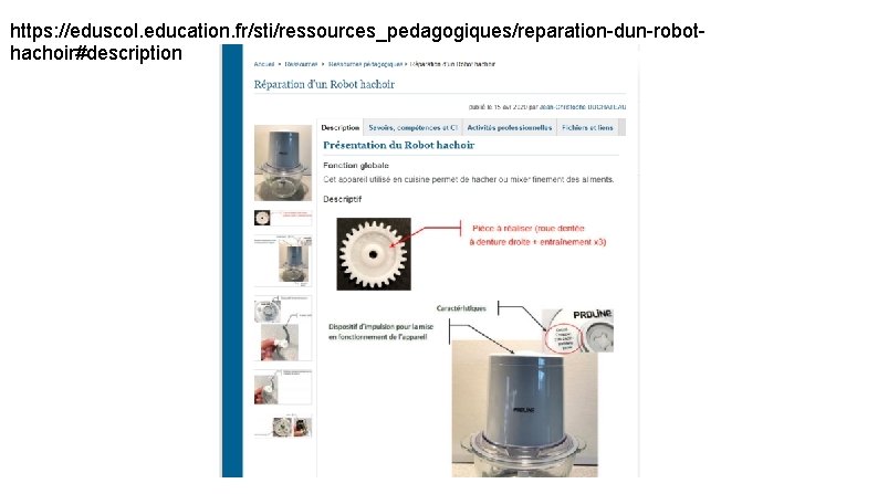 https: //eduscol. education. fr/sti/ressources_pedagogiques/reparation-dun-robothachoir#description 