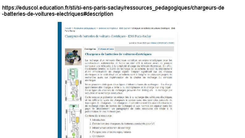 https: //eduscol. education. fr/sti/si-ens-paris-saclay/ressources_pedagogiques/chargeurs-de -batteries-de-voitures-electriques#description 
