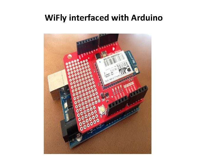 Wi. Fly interfaced with Arduino 