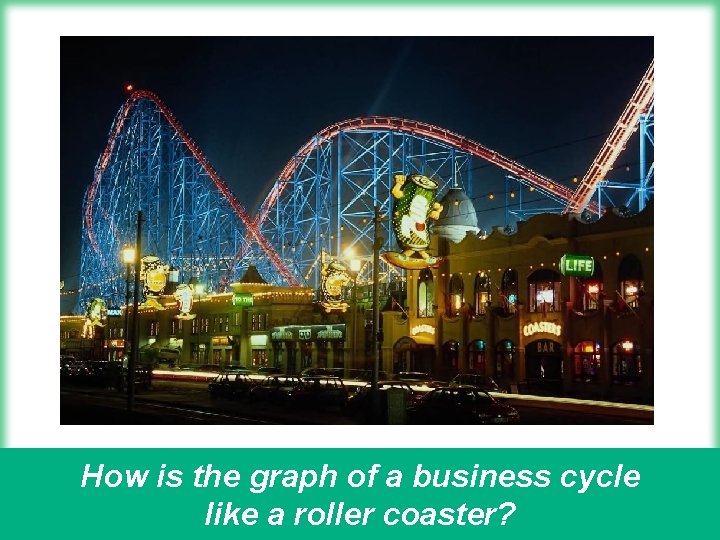 How is the graph of a business cycle like a roller coaster? 13 
