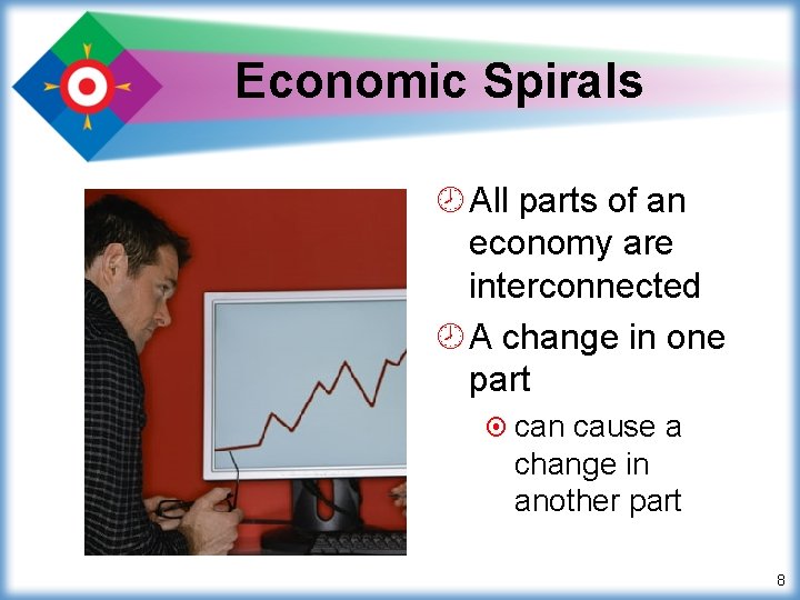 Economic Spirals ¾ All parts of an economy are interconnected ¾ A change in