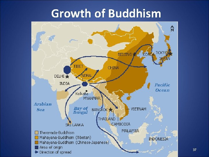 Growth of Buddhism 37 