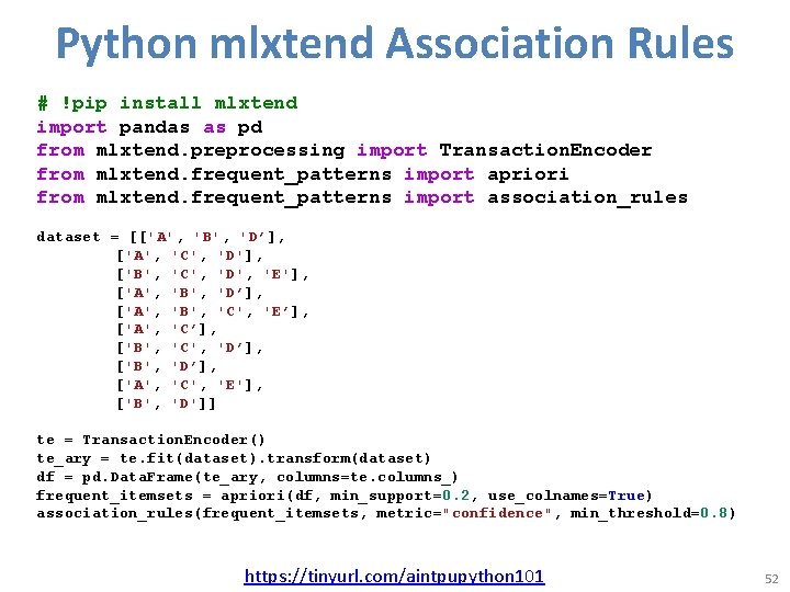 Python mlxtend Association Rules # !pip install mlxtend import pandas as pd from mlxtend. Python mlxtend Association Rules # !pip install mlxtend import pandas as pd from mlxtend.