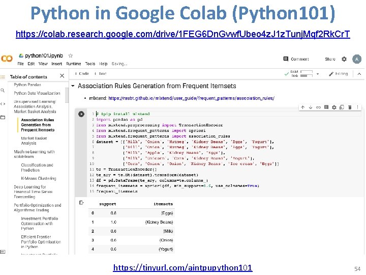 Python in Google Colab (Python 101) https: //colab. research. google. com/drive/1 FEG 6 Dn. Python in Google Colab (Python 101) https: //colab. research. google. com/drive/1 FEG 6 Dn.