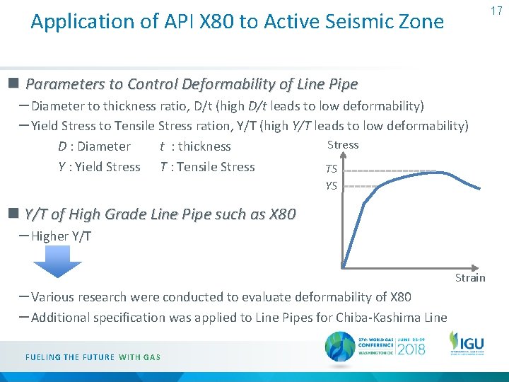 17 Application of API X 80 to Active Seismic Zone n Parameters to Control