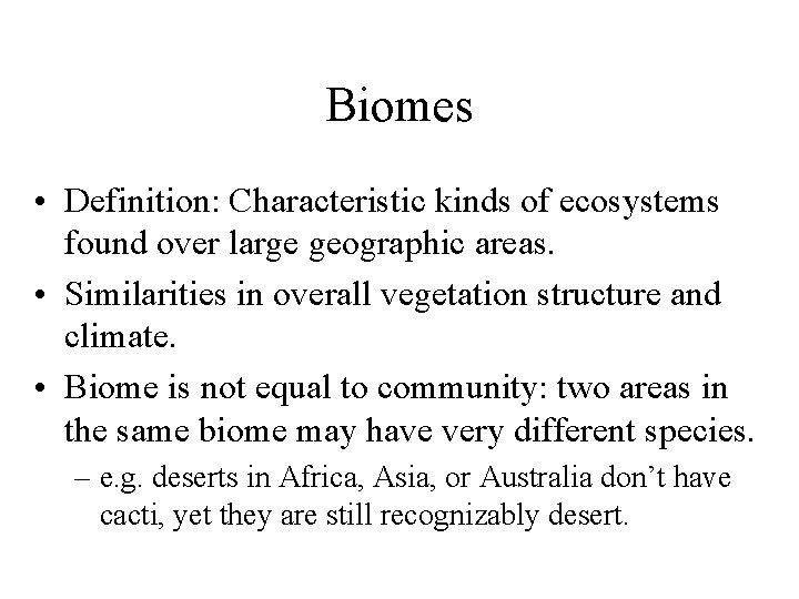 Biomes of the Earth Global Climate Patterns Characteristics