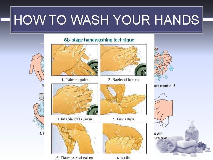 HOW TO WASH YOUR HANDS www. foodandbeveragetrainer. com 