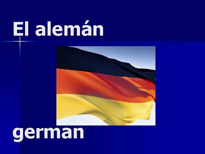 El alemán german 