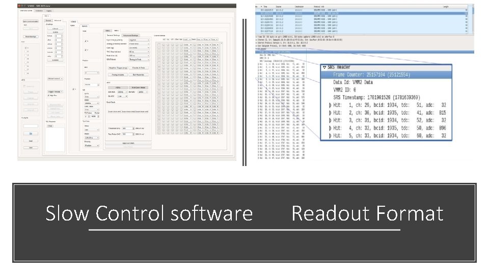 Slow Control software Readout Format 