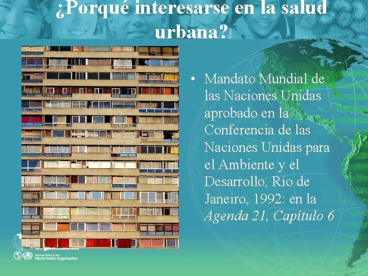 Urbanismo y Vida Saludable La Salud Urbana es