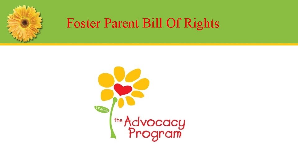 Foster Parent Bill Of Rights 
