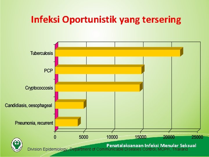 Infeksi Oportunistik yang tersering Penatalaksanaan Infeksi Menular Seksual Division Epidemiology, Department of Communicable Diseases