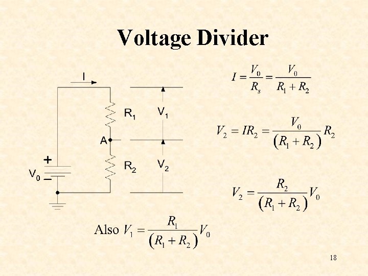 Voltage Divider 18 