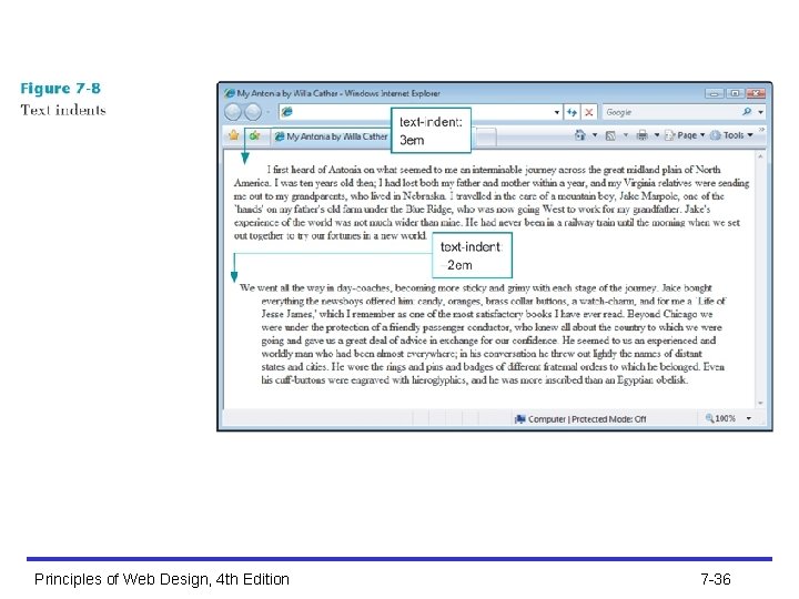 Principles of Web Design, 4 th Edition 7 -36 