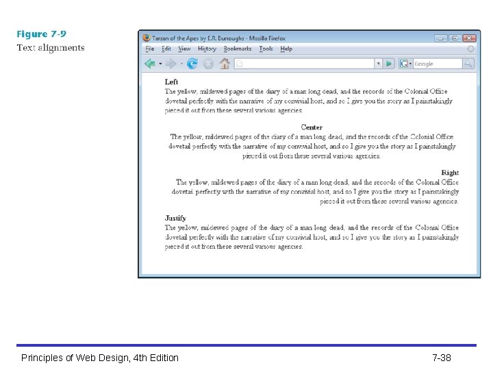 Principles of Web Design, 4 th Edition 7 -38 