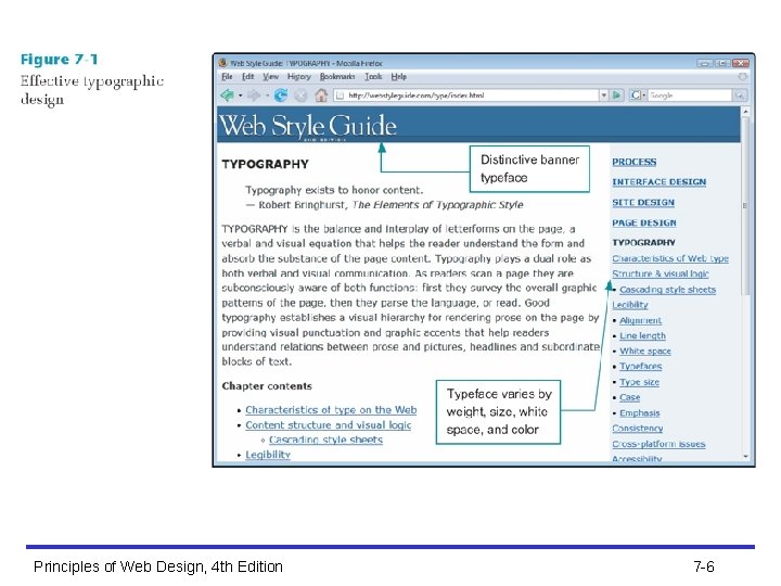 Principles of Web Design, 4 th Edition 7 -6 