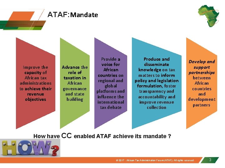ATAF: Mandate Improve the capacity of African tax administrations to achieve their revenue objectives