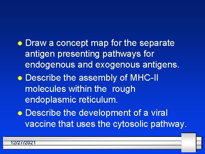 Draw a concept map for the separate antigen presenting pathways for endogenous and exogenous