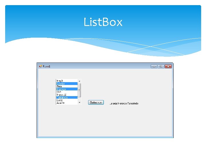 List. Box 