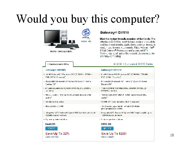 Would you buy this computer? 18 