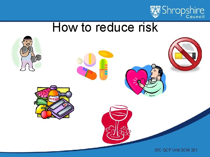 How to reduce risk Sf. C QCF Unit SCM 201 
