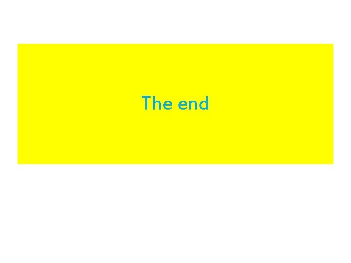 The end 