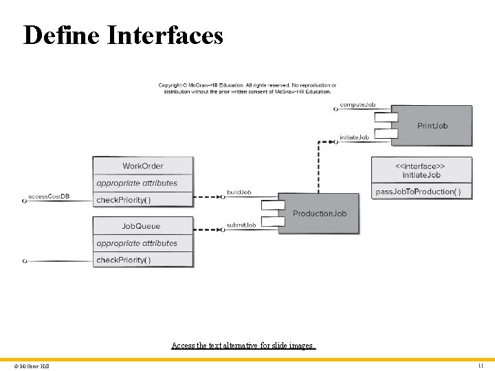 Define Interfaces Access the text alternative for slide images. © Mc. Graw Hill 11