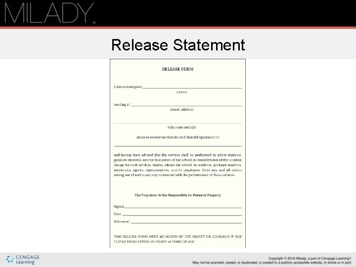 Release Statement 