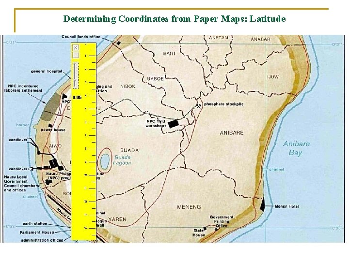 Determining Coordinates from Paper Maps: Latitude 