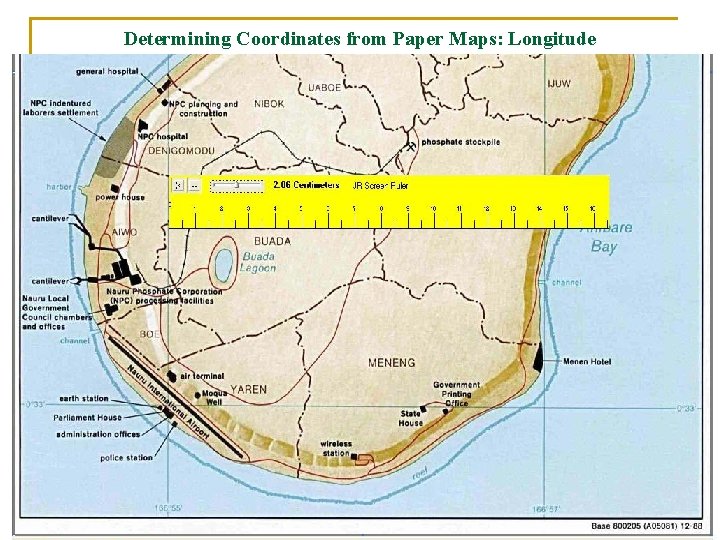 Determining Coordinates from Paper Maps: Longitude 