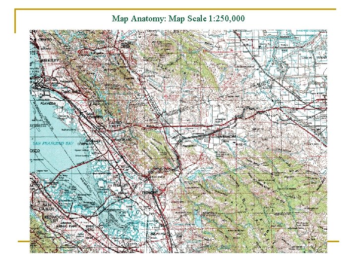 Map Anatomy: Map Scale 1: 250, 000 