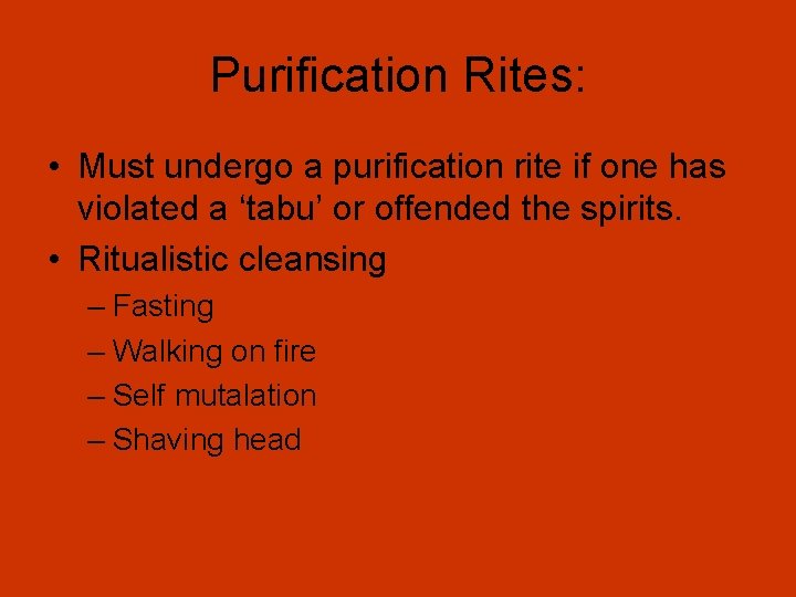 Aboriginal Beliefs Rather than going to church I